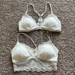 Bundle of 2 Gilly Hicks Lace Bralettes Size Large